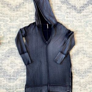 Free People Black sweatshirt dress